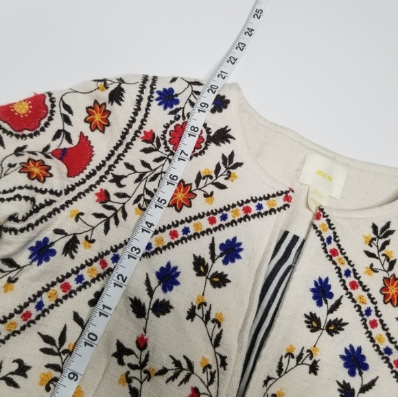 *SOLD* MAEVE ANTHRO CROP EMBROIDERED JACKET - Picture 3 of 5